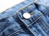 Men's Ripped Jeans Individuality Mid Waisted Jeans Straight Pants
